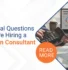Who, Why, and How Long 3 Critical Questions Before Hiring a Valuation Consultant